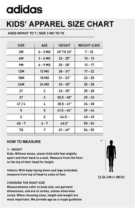 adidas kids clothing size chart|adidas boys size guide.